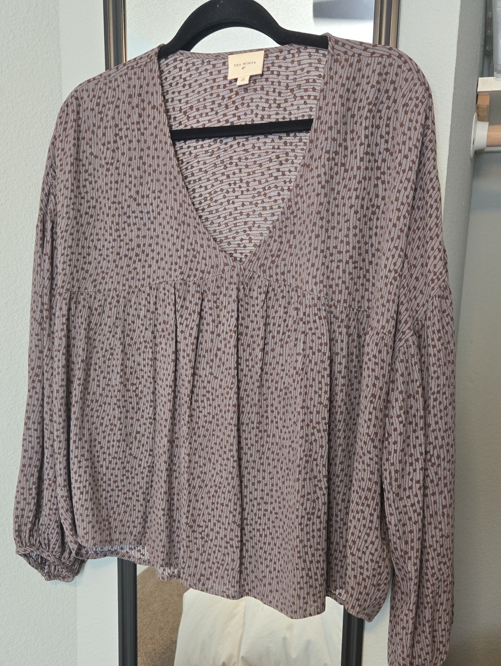 Tea Mints Blouse, Size: Small.